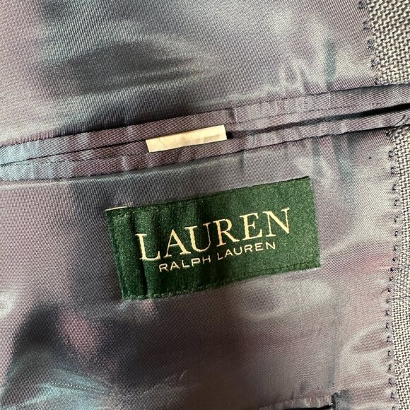 Lauren Ralph Lauren Blazer Men Size 50L Gray Two Button Jacket Macys Mens Store - Picture 11 of 12